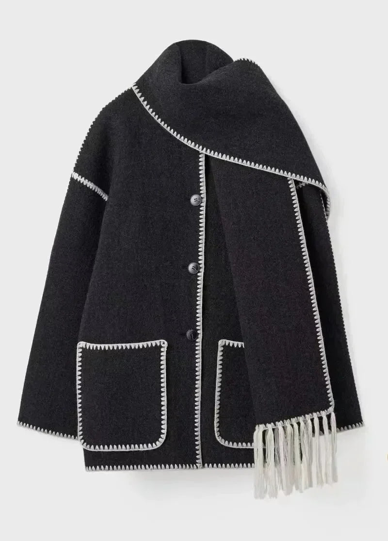 LM | Timeless tassel coat for women
