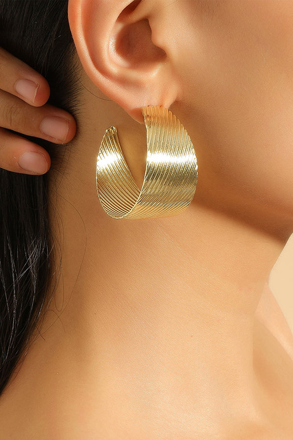 Exaggerated C-shaped Earrings
