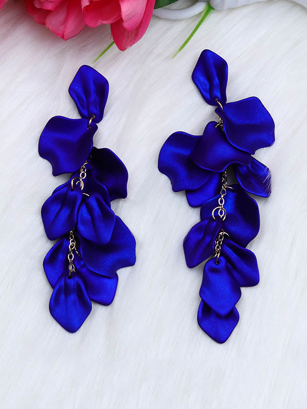 Chains Flower Shape Earrings Accessories