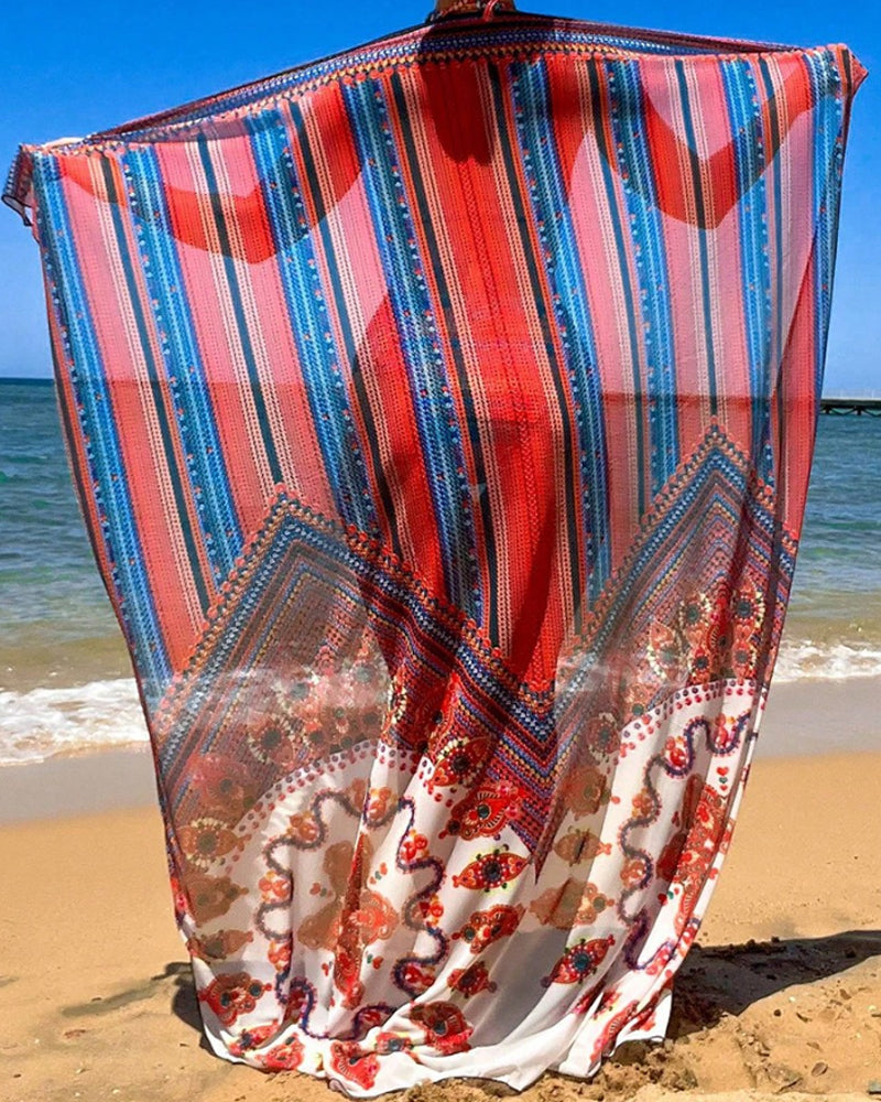 Basilia® | Bikini Set With Tie-dye Scarf