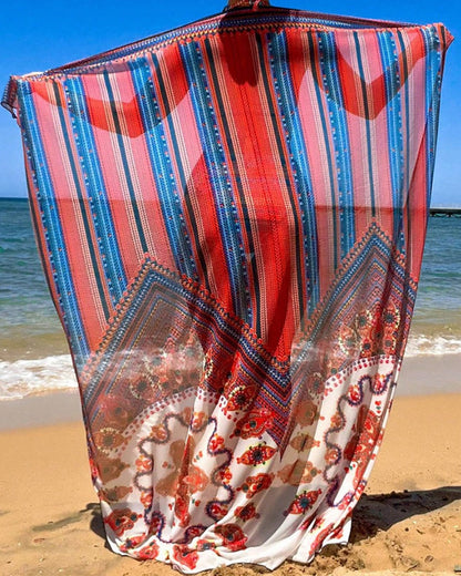 Basilia® | Bikini Set With Tie-dye Scarf