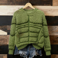 Comstylish Women's Line Art Warm Fleece Pullover