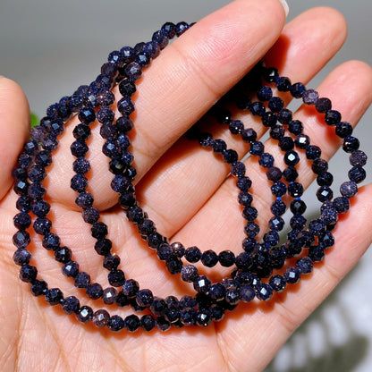 4mm Rose Quartz Faceted Crystal Healing Bracelet