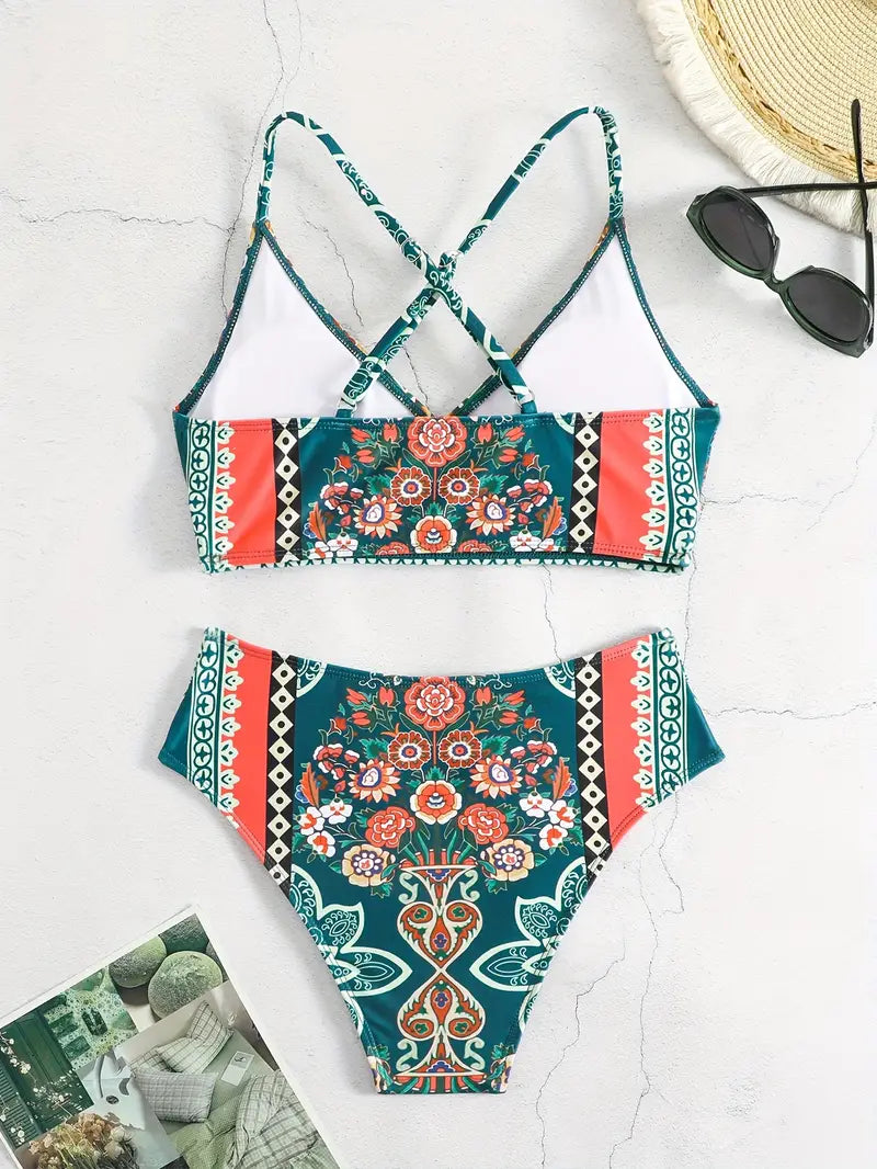 Letizia® | Bikini Set With Crisscross Straps