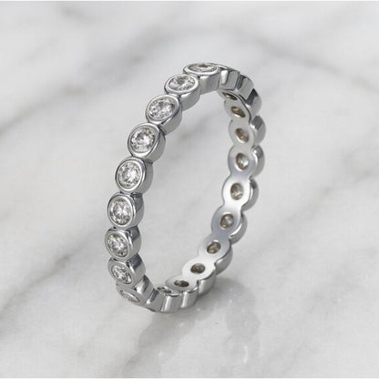 "demi" ✨ Dainty Gold Plated Diamond Like Ring