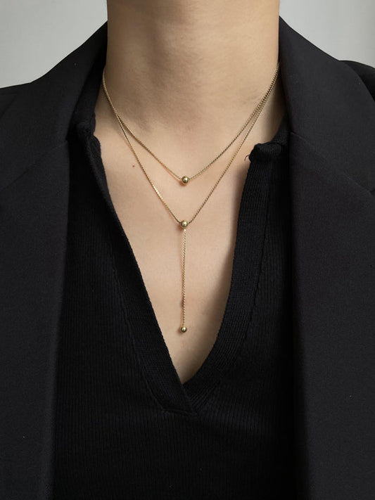 Simple Multi-layered Necklace