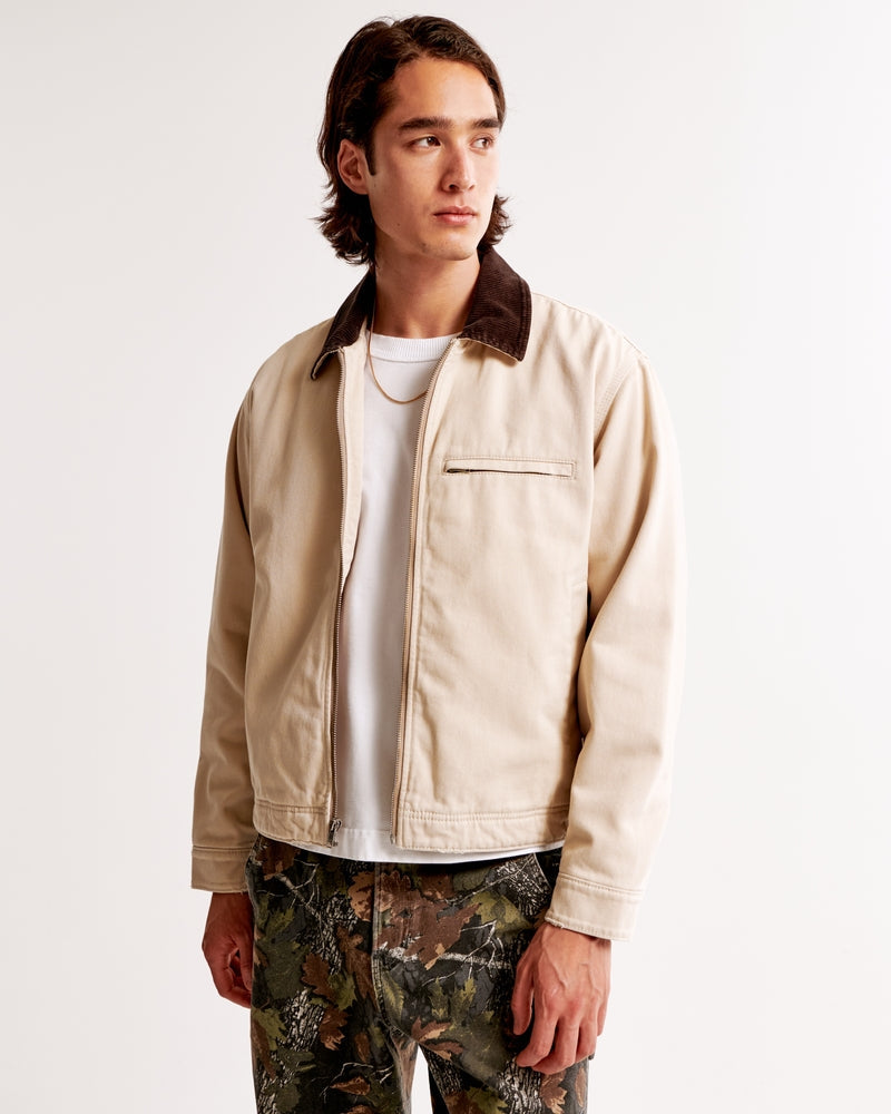LM | Short zip-off work jacket