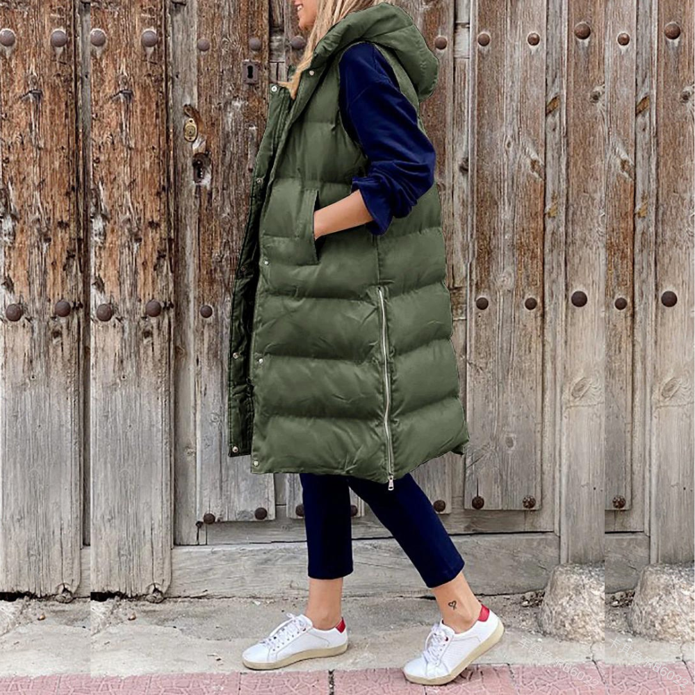 LM | Trendy long hooded jacket