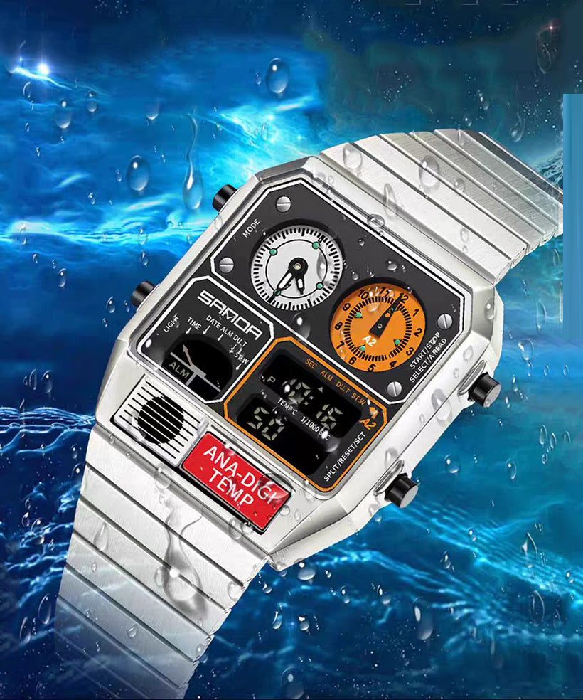 Silk Stainless Steel Alloy Tempered Glass Watches