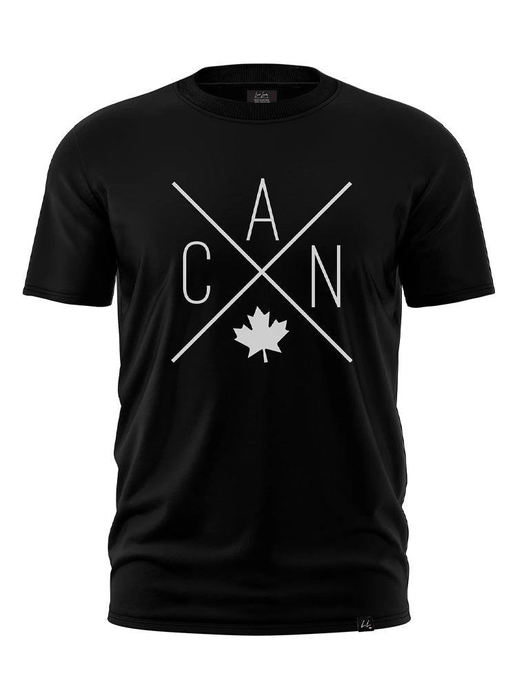 Casual Made In Canada Printed Short Sleeve T-shirt elevenforest
