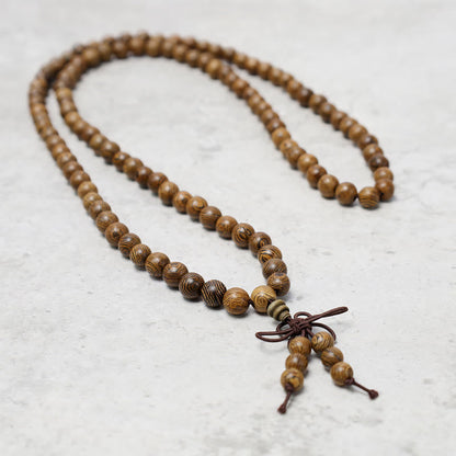 108 Beads Wood Mala Bracelet for Meditation & Prayer