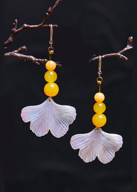Fine Agate Sector Shell Acrylic Drop Earrings New Style