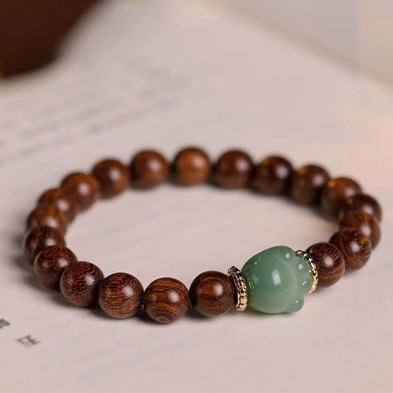 Buddha Stones Sandalwood Cat Paw Protection Bracelet