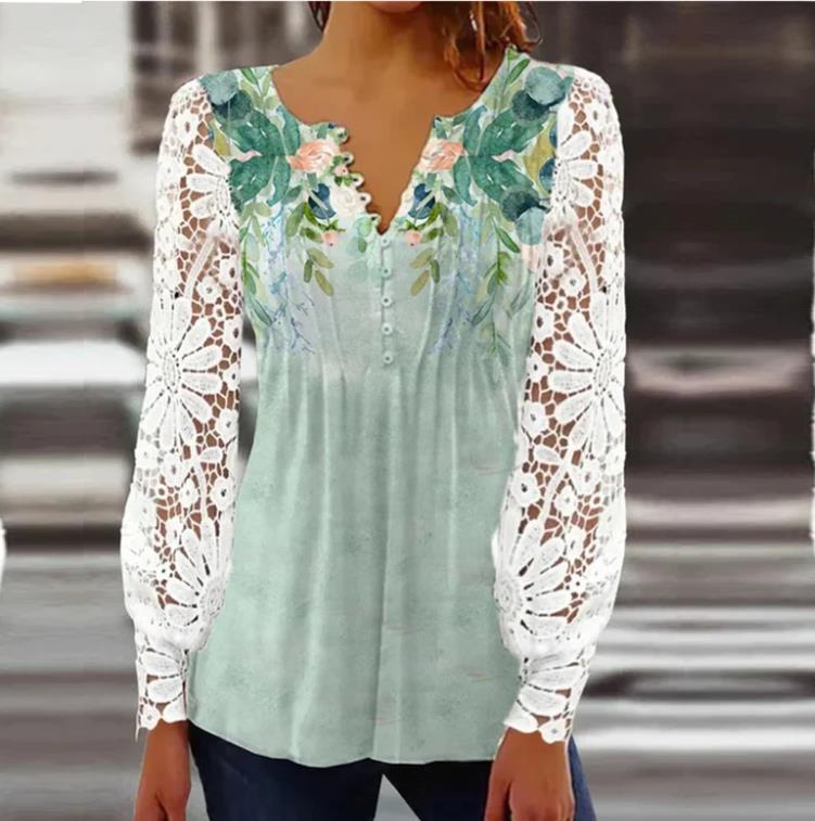 Lace Sleeve Bottom Shirt