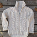 Men'S Cozy Knitted Jacquard Aran Sweater Cardigan artswardrobe