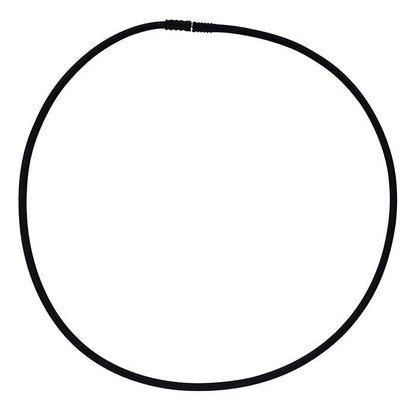 Thick Black Rubber 3mm Tube Cord Necklace With Easy Locking Clasp