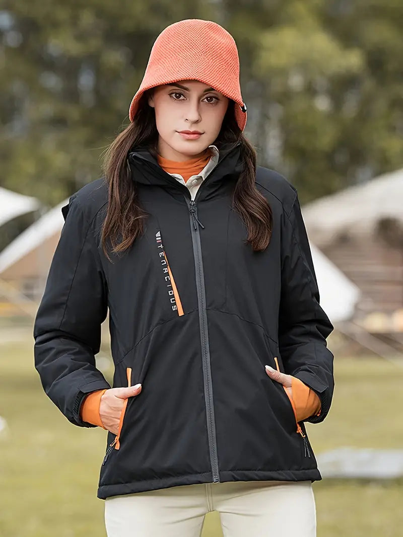 LM | Waterproof jacket with hood for women