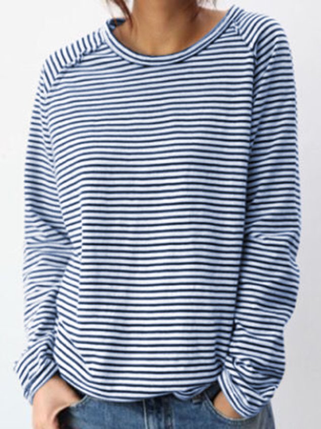LM | Striped long-sleeved top