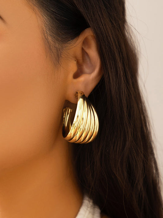Normcore Geometric Color Earrings Accessories