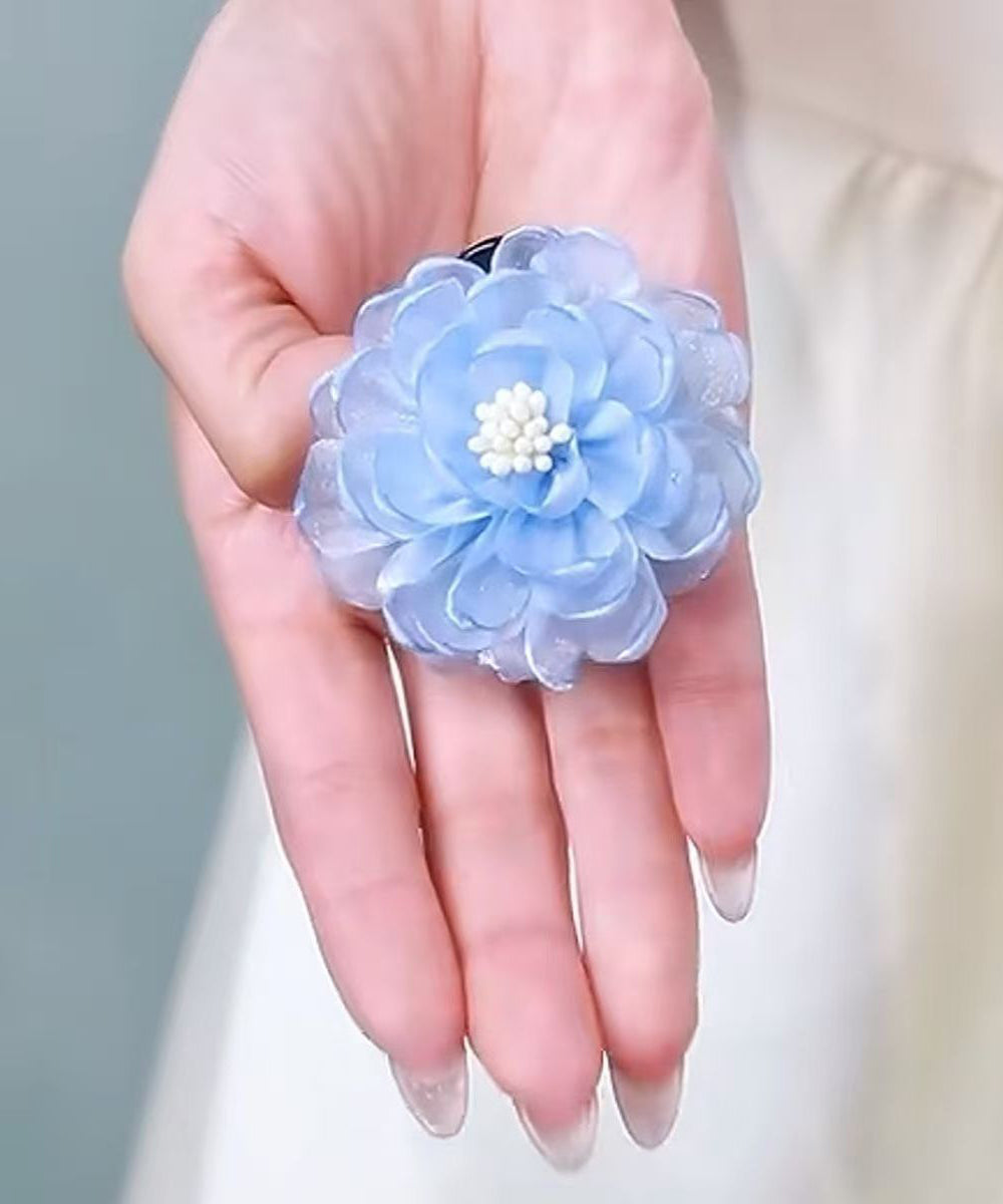 Original Design Blue Organza Hairpin