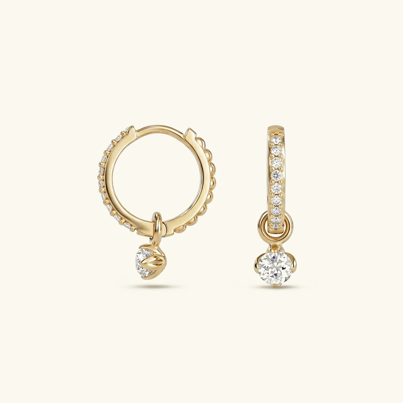 Blake Reversible Diamond Hoops