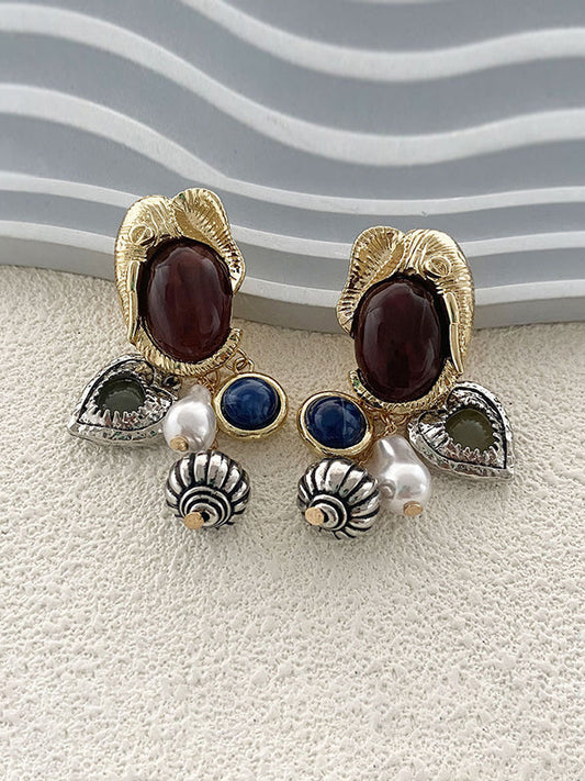 Geometric Shiny Earrings Accessories