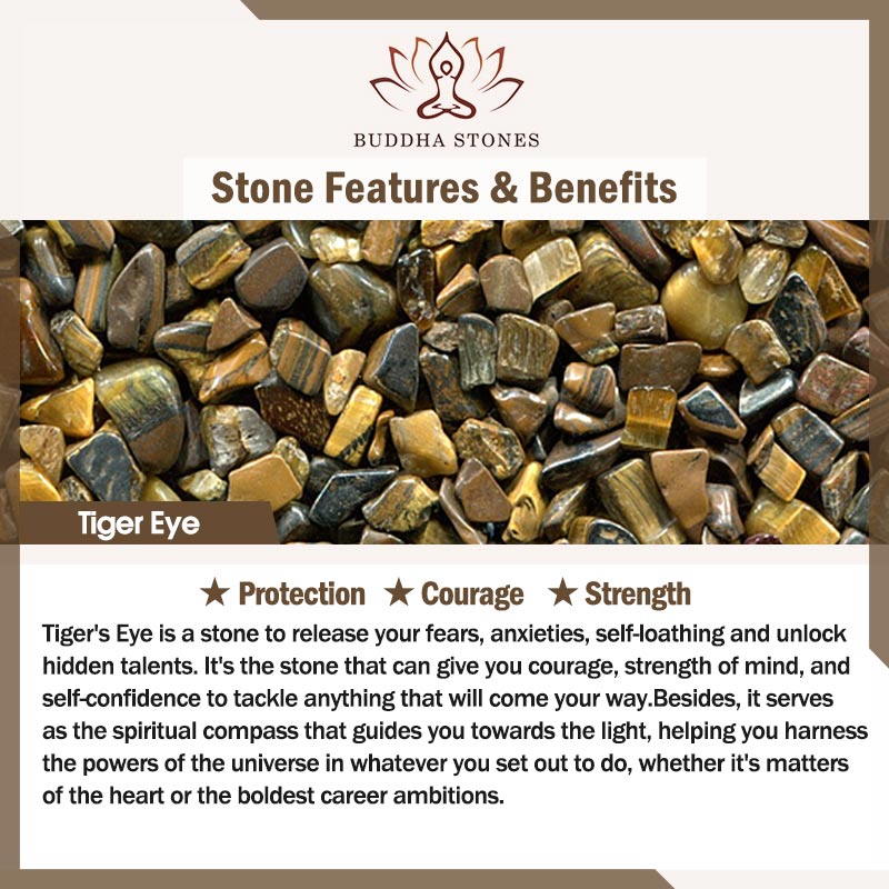 Buddha Stones Natural Tiger Eye Positive Protection Bracelet