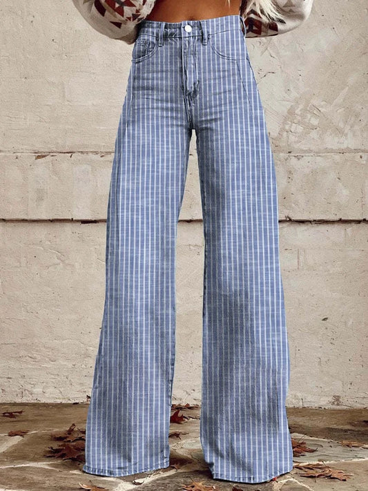 EP | Augusta™ Pantalon classique rayé à jambes larges