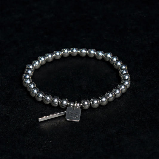 6mm Titanium Steel Good Luck Balance Spiritual Bracelet