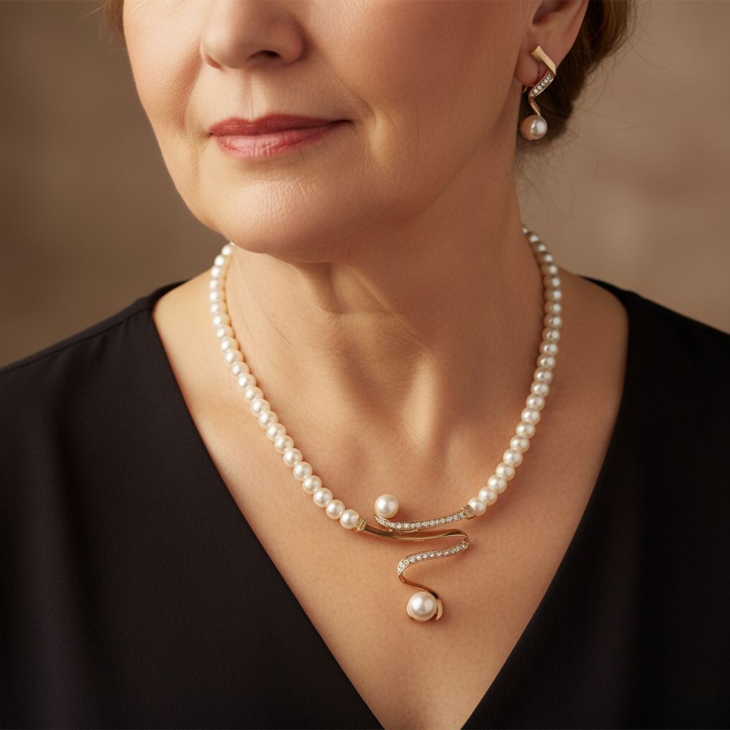 Delicate Artisan Pearl Set