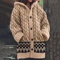 Vintage Fairman Island Knit Jacquard Cardigan Sweater artswardrobe