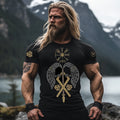 Men's Retro Viking Rune Casual T-shirt artswardrobe