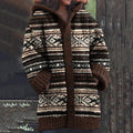 Women's Fairman Island Contrast Sweater Cardigan artswardrobe
