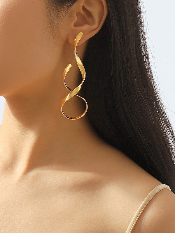 Geometric Color Drop Earrings