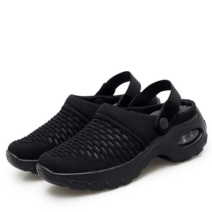 EP Femmes Air Cushion Platform Mesh Mules Sneaker Sandals