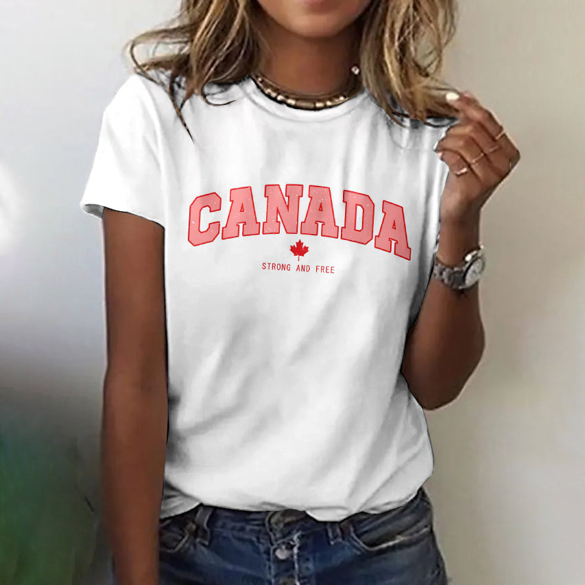 Canadian Maple Leaf Art Short Sleeve Cozy T Shirt elevenforest