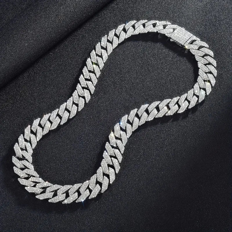 15mm Iced-out Cuban Necklace