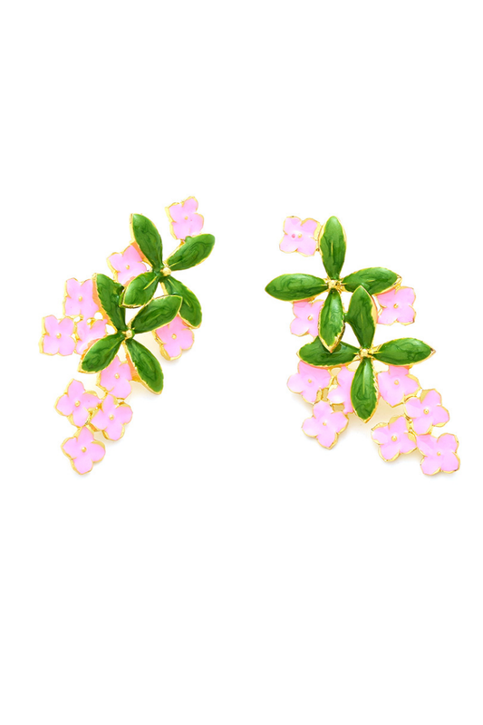 Enamel Drop Earrings
