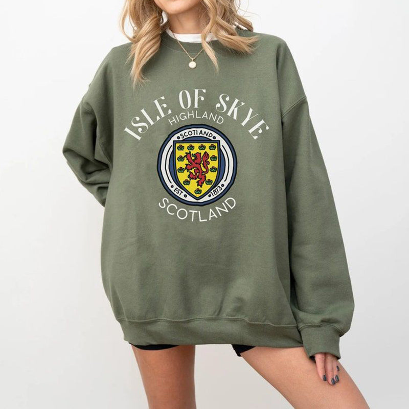 Comstylish Isle Of Skye Scottish Print Casual And Comfortable Sweatshirt