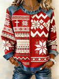 Comstylish Women's Christmas Casual Sweatshirt