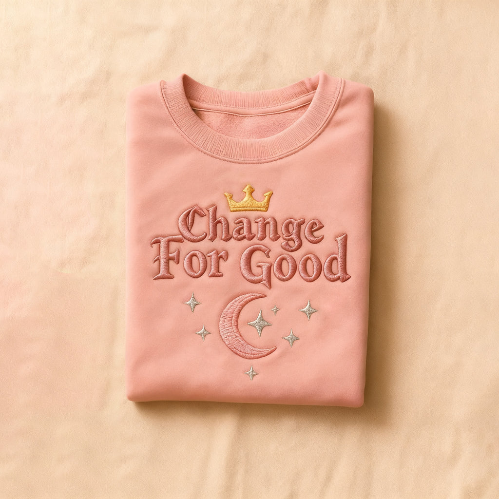 Comstylish Halloween 2025 Slogan Embroidery Art Sweatshirt