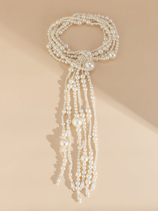 Beaded Color Tasseled Dainty Necklace Necklaces Accessories