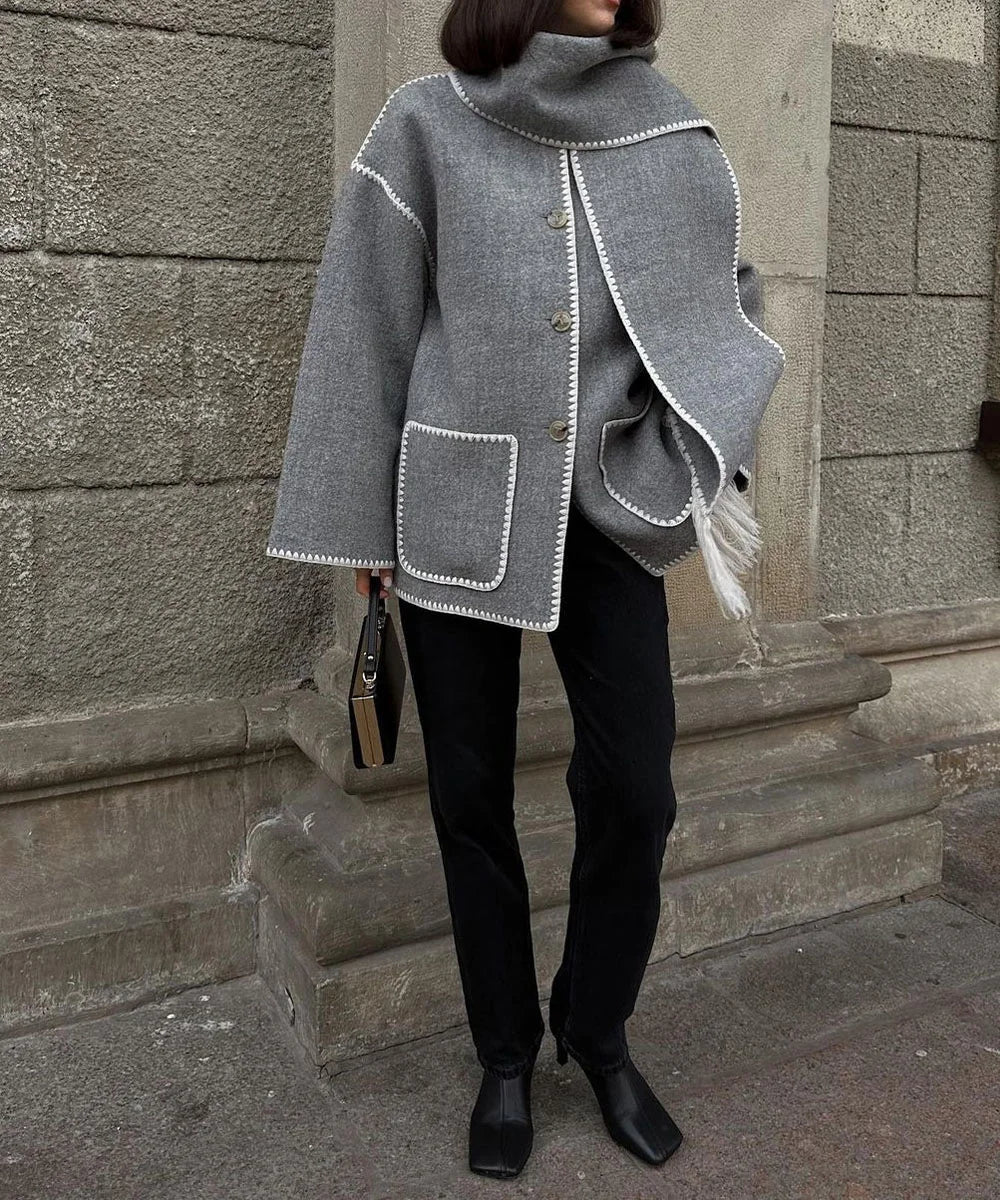 LM | Timeless tassel coat for women