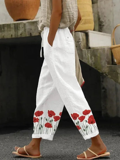 EP | Basic Blanc Pantalon à poches latérales