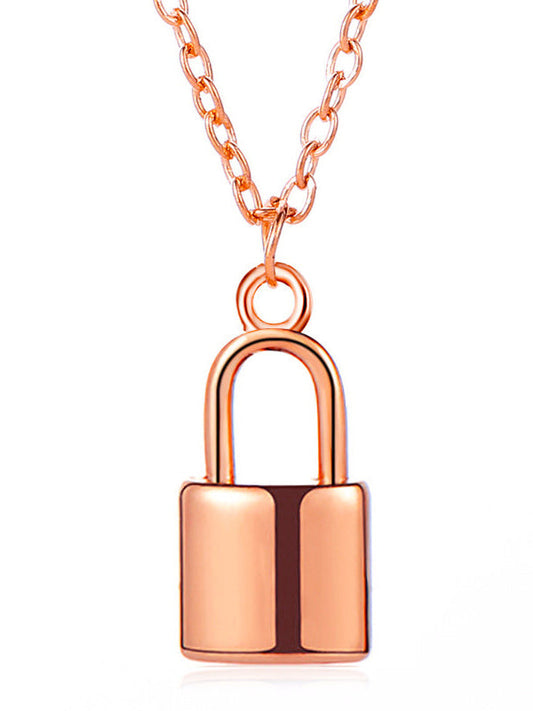 Simple Lock Necklace