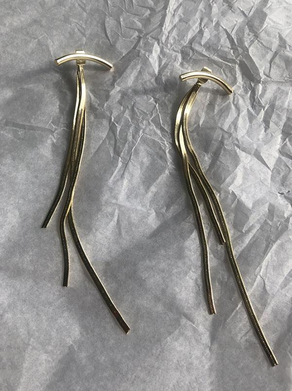 Korean-style Shiny Color Earrings Accessories