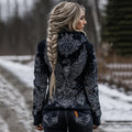 Comstylish Women's Viking Tribal Celtic Wings Art Cozy Hooded