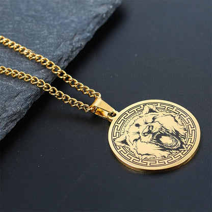 Titanium Steel Spiritual Protection Necklace With Animal Pendant