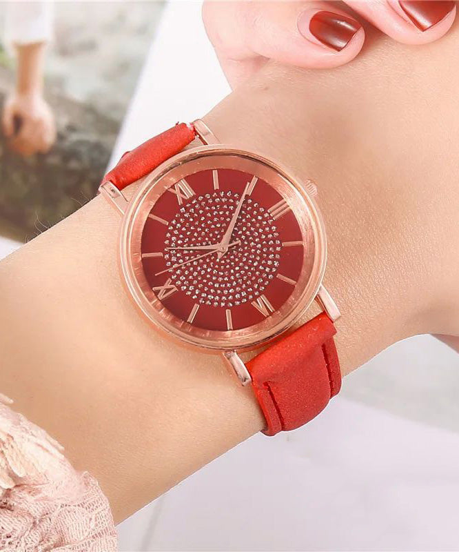 New Style Pink Starry Sky Dial Watches for Roman