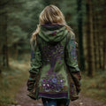 Comstylish Women's Viking Tree Of Life Cozy Warm Zip-up Cardigan
